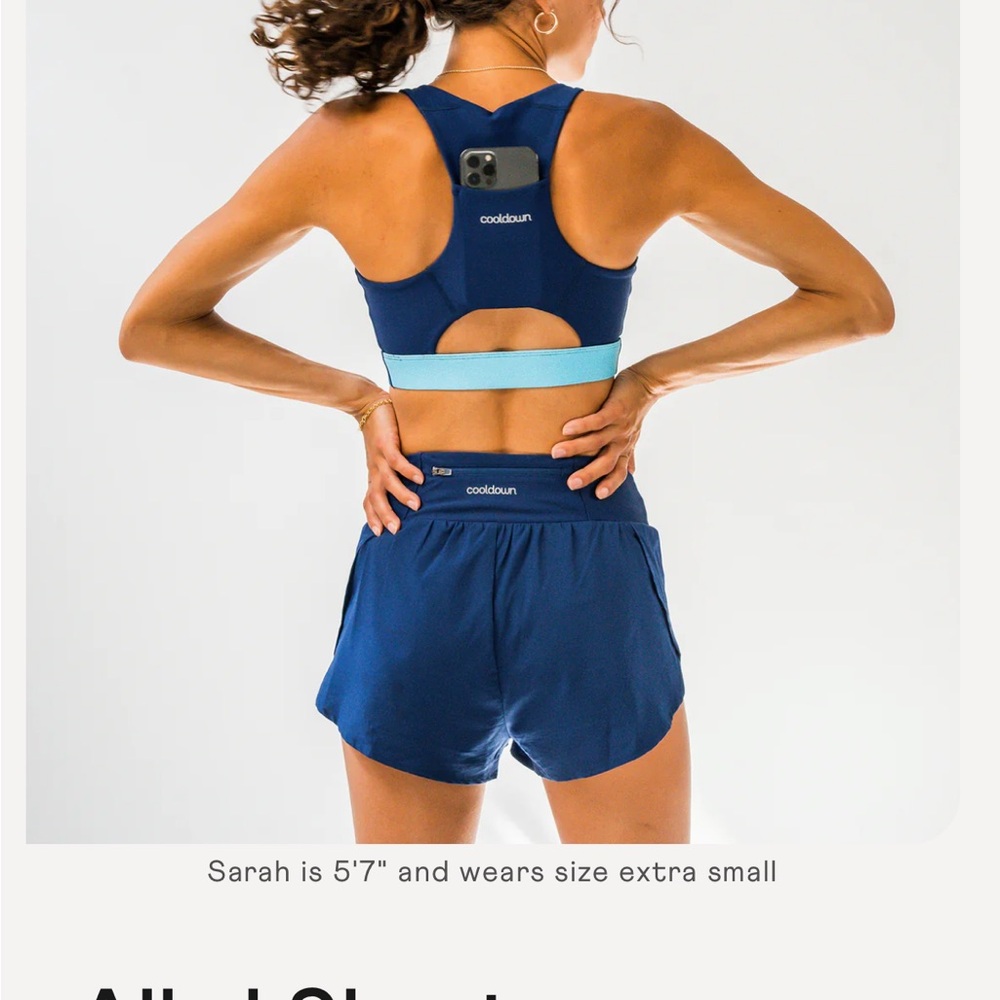 Cooldown Women's Blue Athletic Shorts